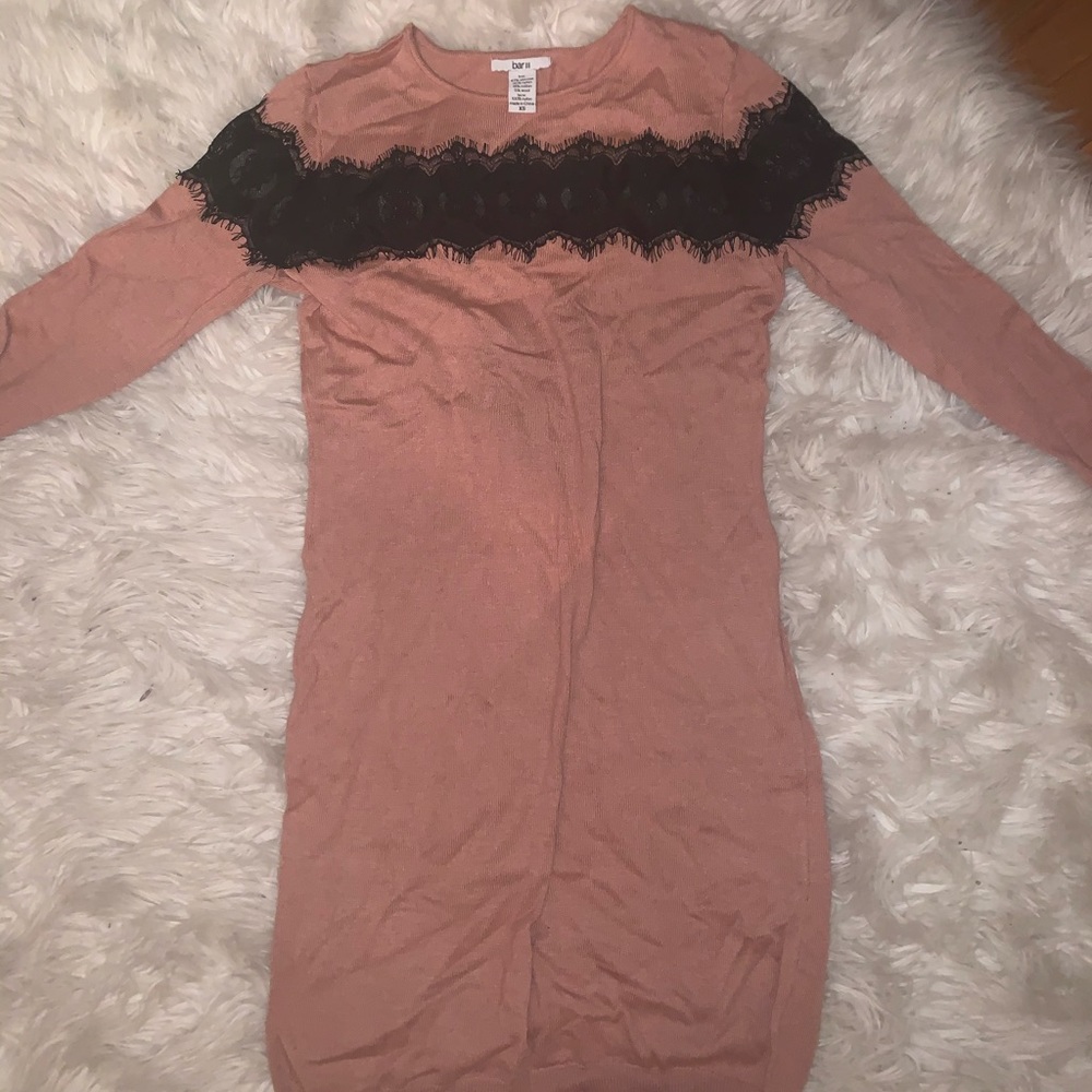 pink/nude dress with lace